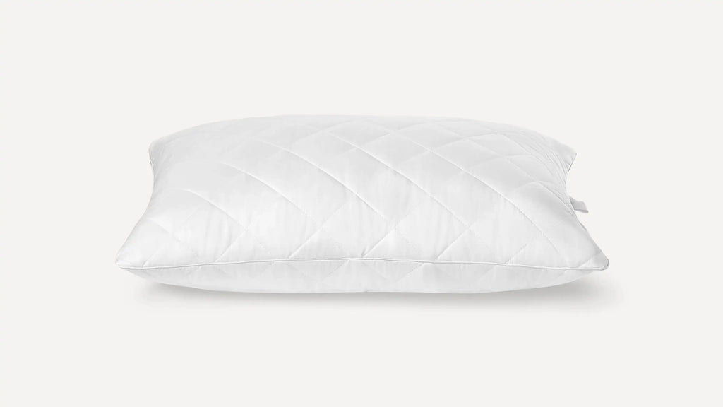 a white pillow on a white background