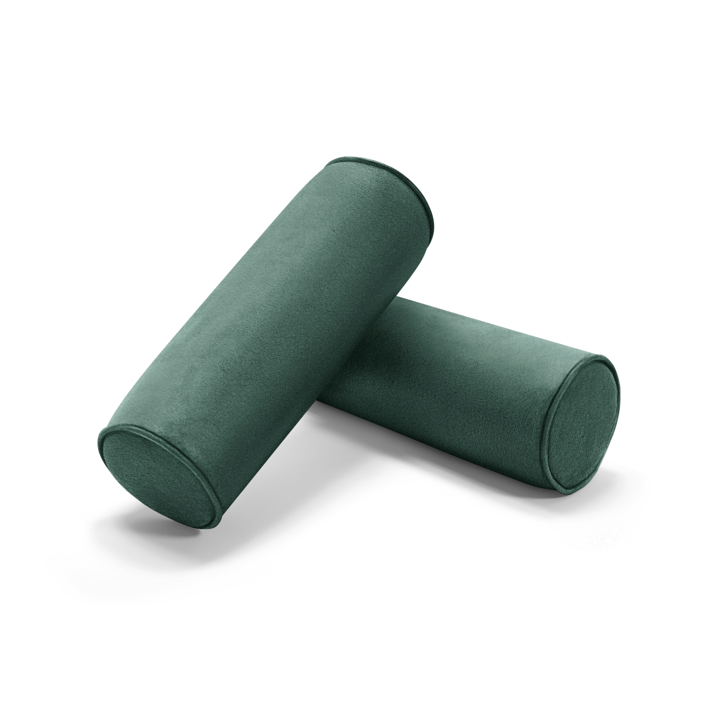 Nomad Velvet Bolster Pillow (Set of Two) - Jade - Performance Velvet