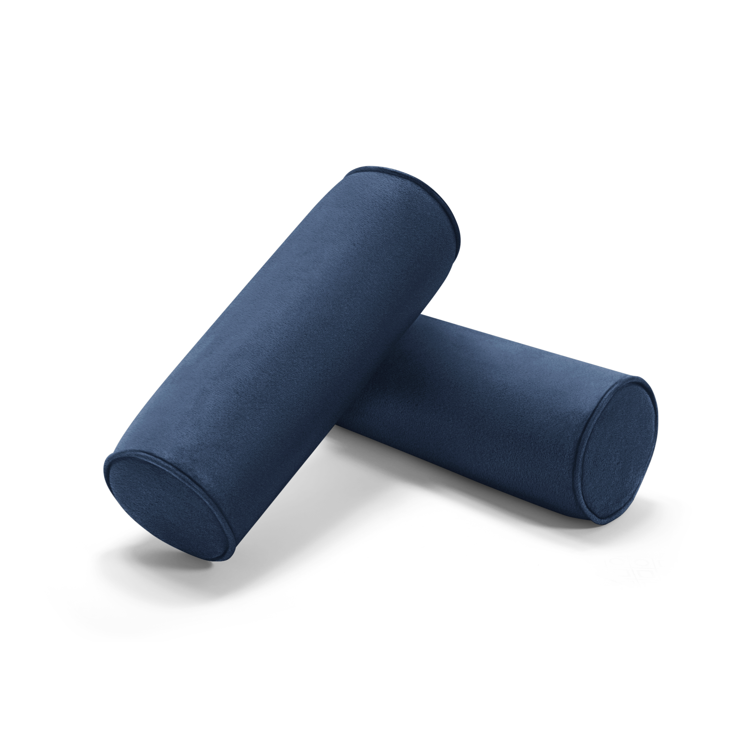 Nomad Velvet Bolster Pillow (Set of Two) - Midnight - Performance Velvet