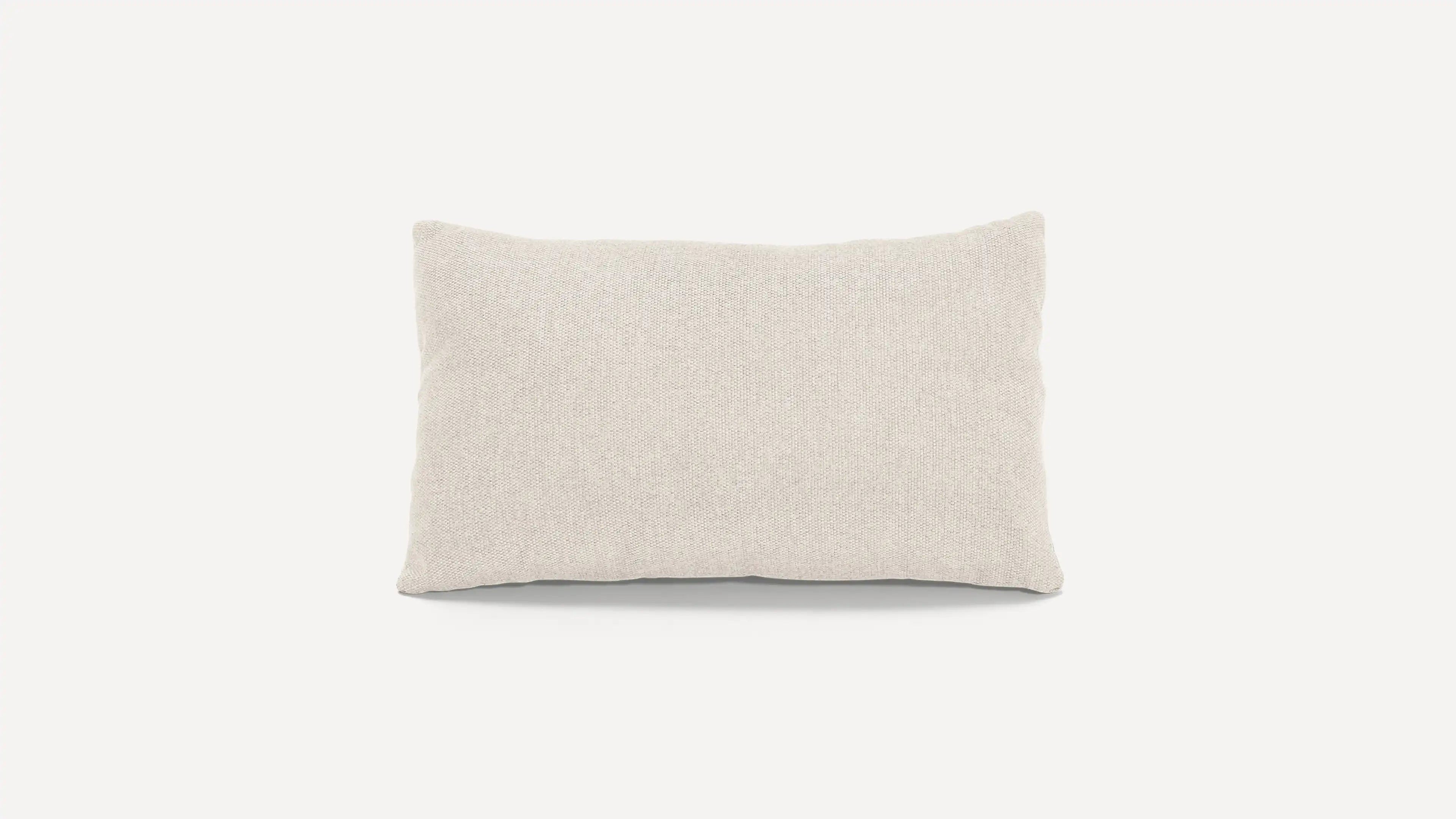 the linen cushion in beige