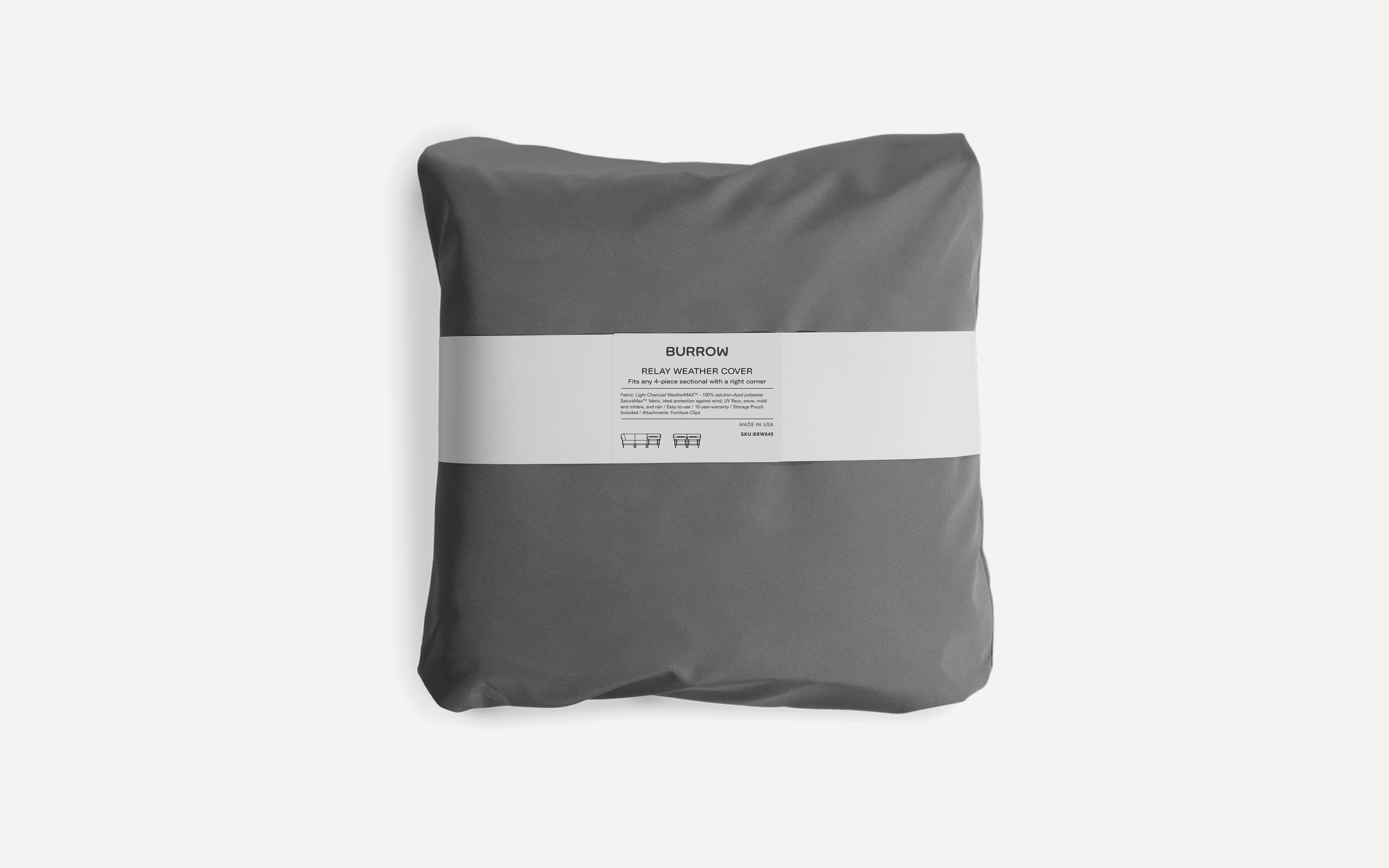 Relay 4-Piece Sectional Cover: Right Side