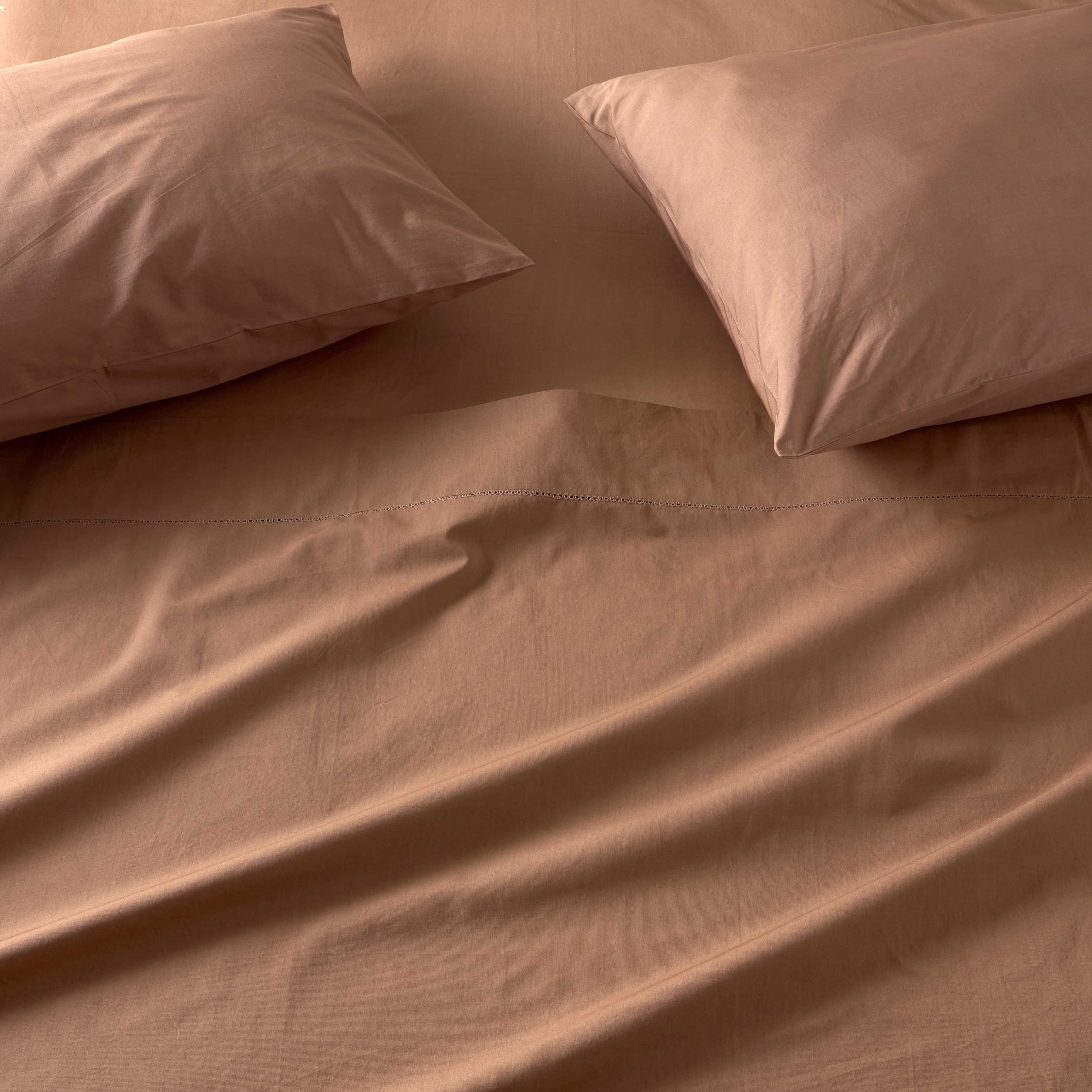 Stonewashed Organic Cotton Percale Sheet Set