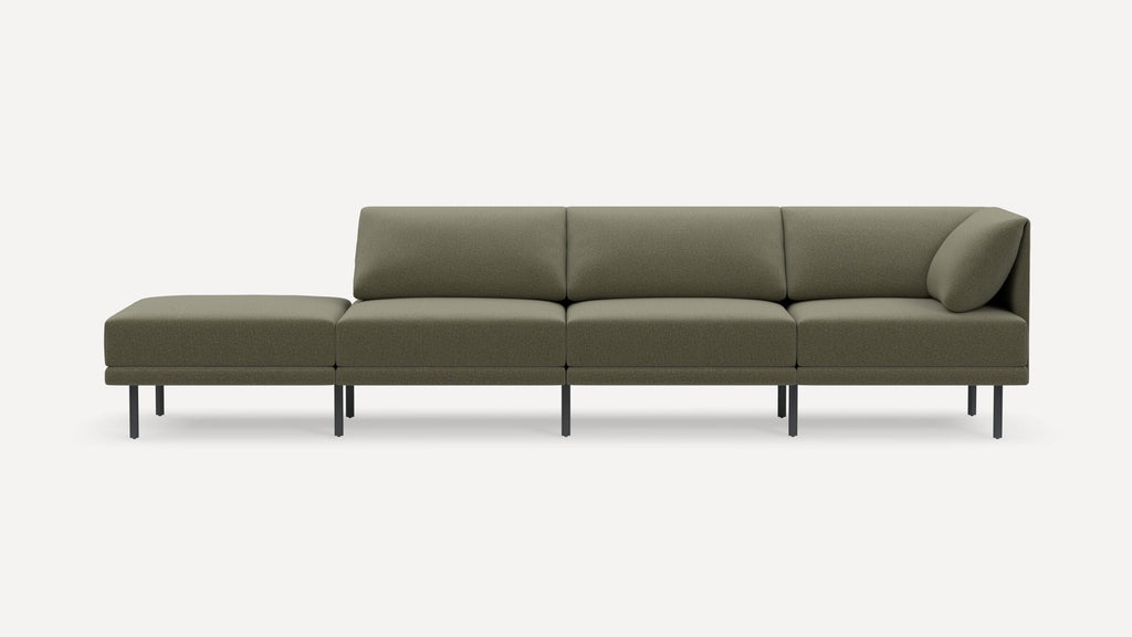 Range Plus 4-Piece One Arm Sofa Lounger