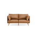 Field Leather 2-Piece Sofa - Camel - Top Grain Leather / Oak - Wood