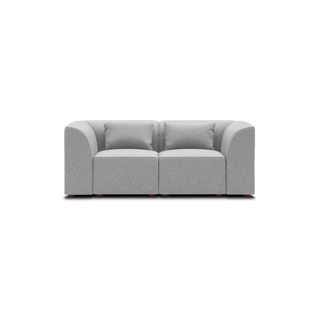 Mambo Loveseat - Crushed Gravel - Performance Basketweave / High