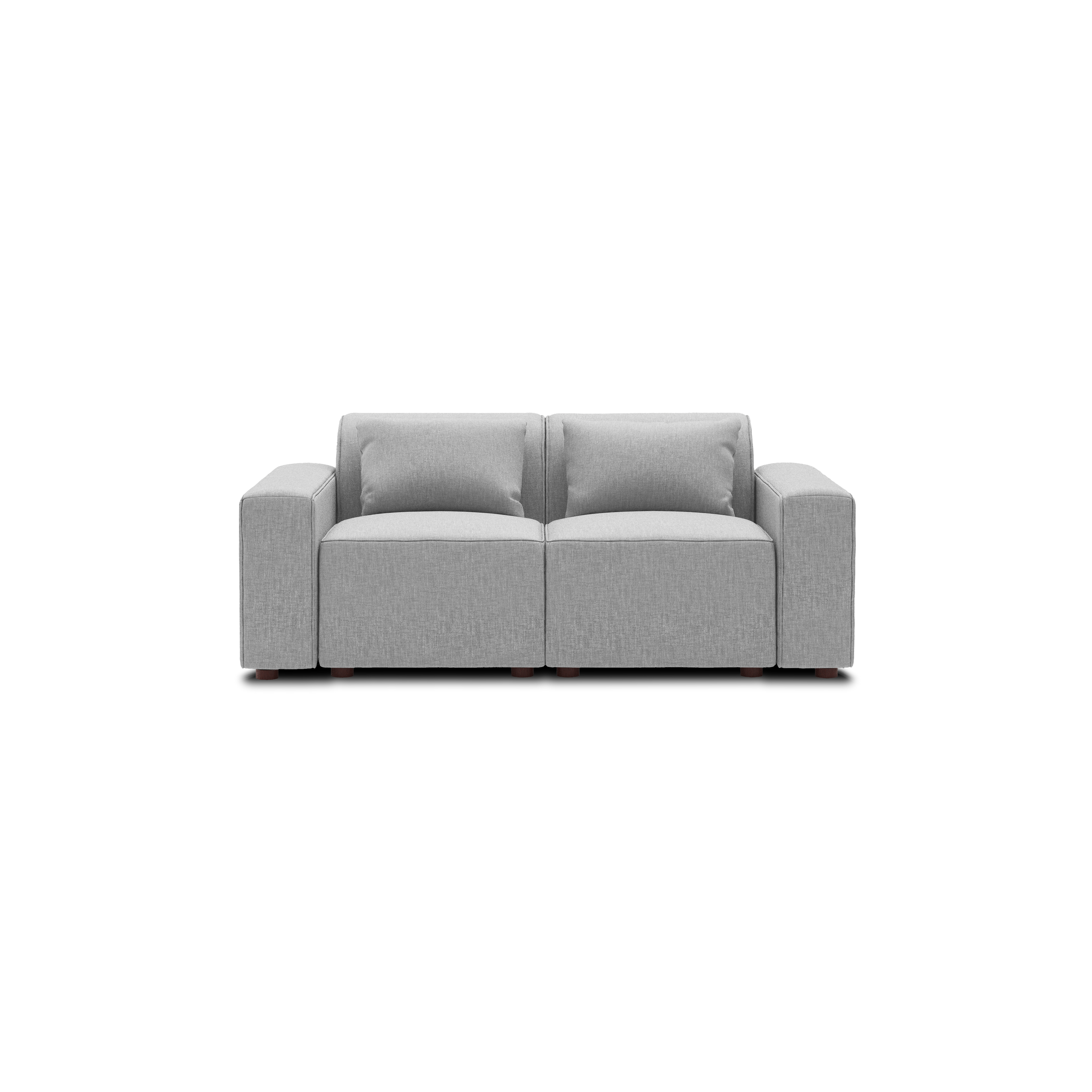 Mambo Loveseat - Crushed Gravel - Performance Basketweave / Low