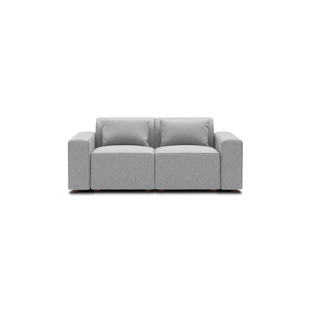 Mambo Loveseat - Crushed Gravel - Performance Basketweave / Low