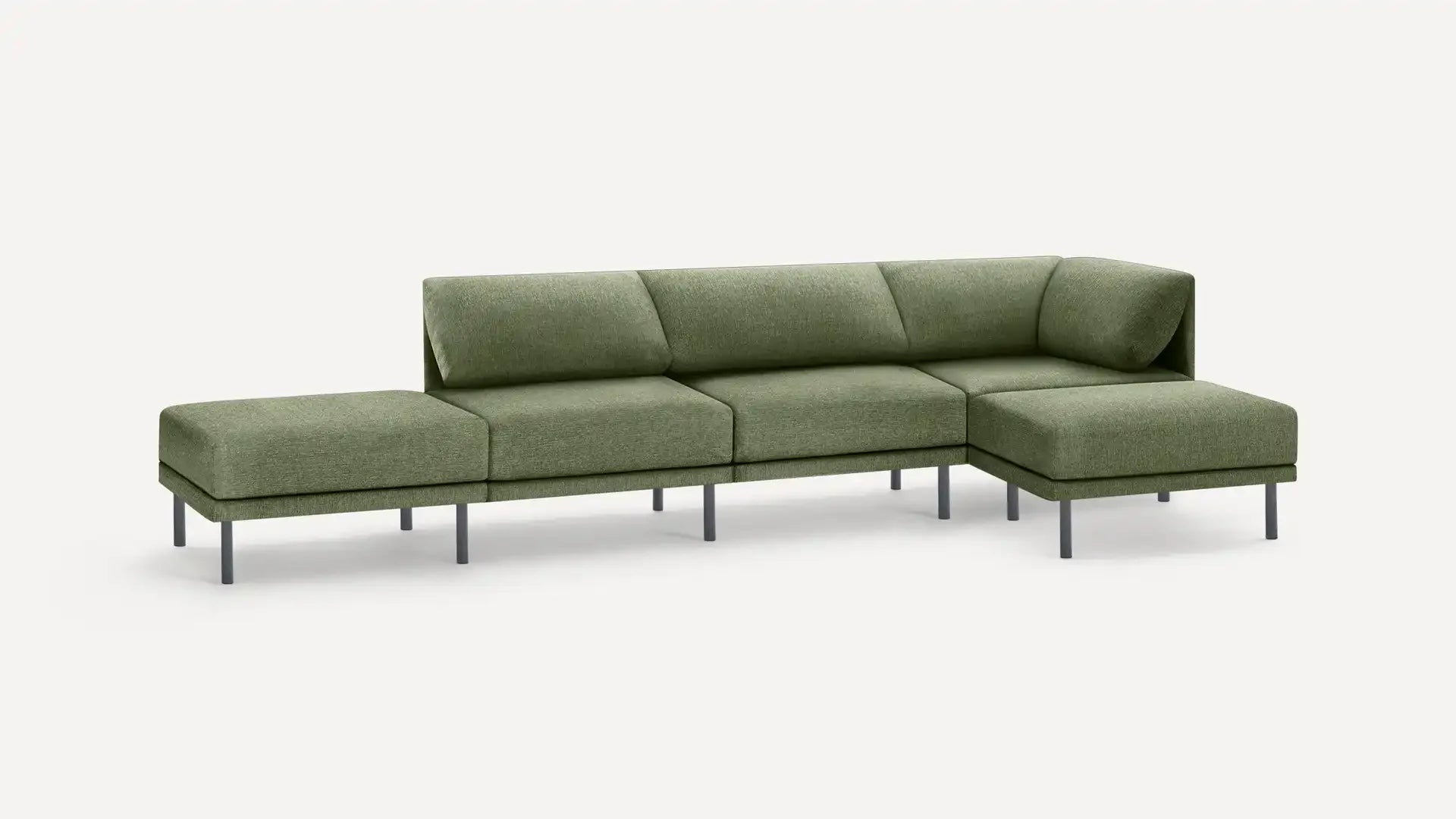 Range 4-Piece One Arm Sofa Lounger