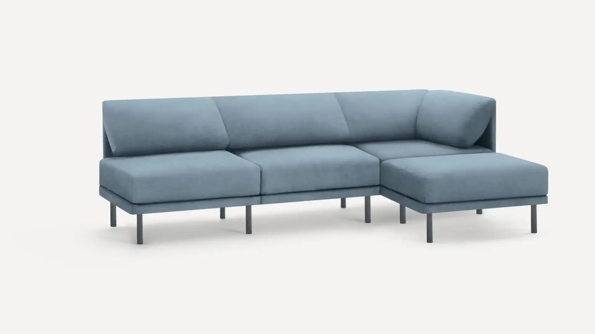 Range 4-Piece Open Sectional Lounger