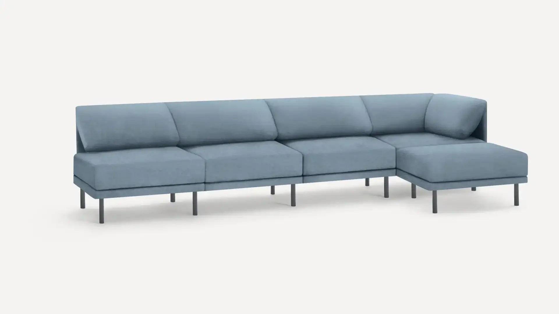 Range 5-Piece Open Sectional Lounger