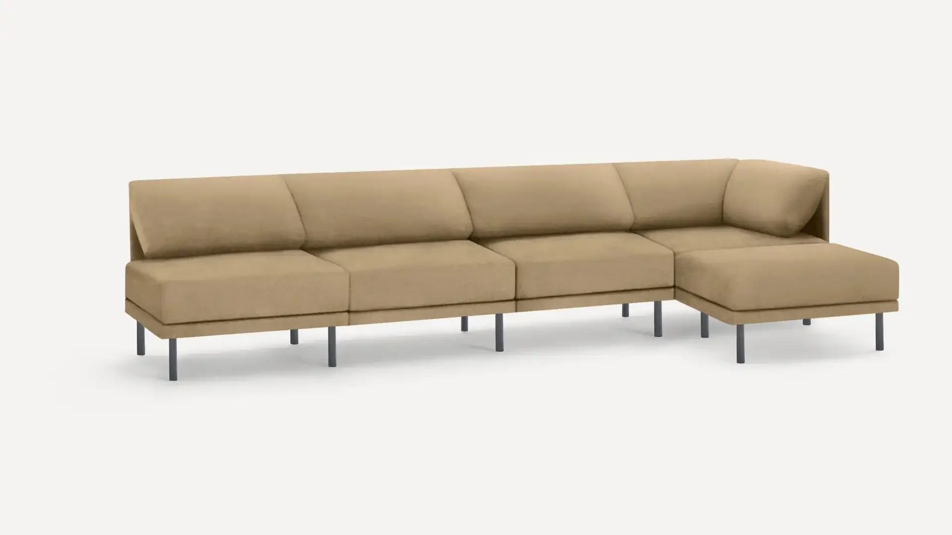 Range 5-Piece Open Sectional Lounger