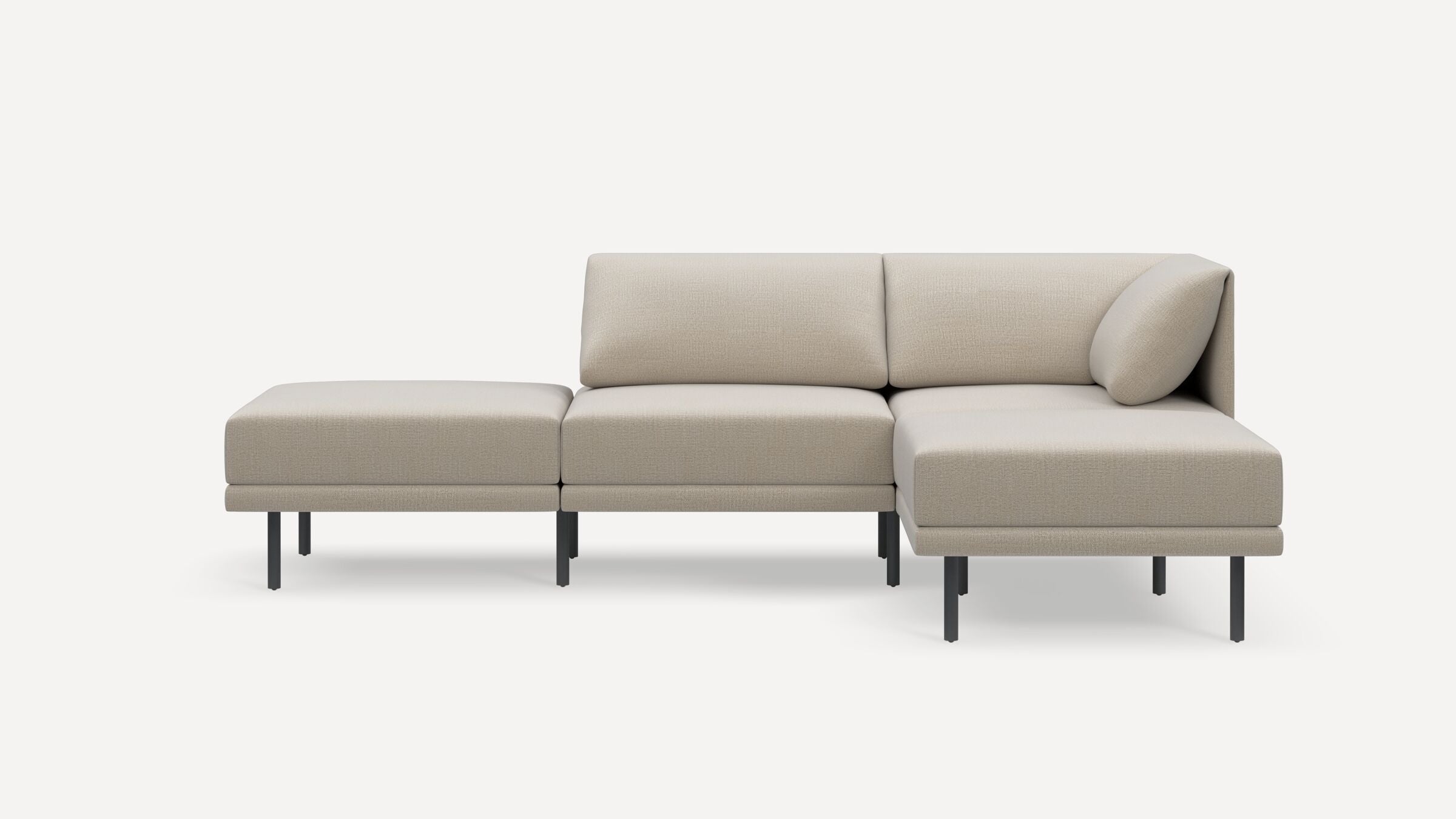 Range Plus 4-Piece Open Sectional Double Lounger
