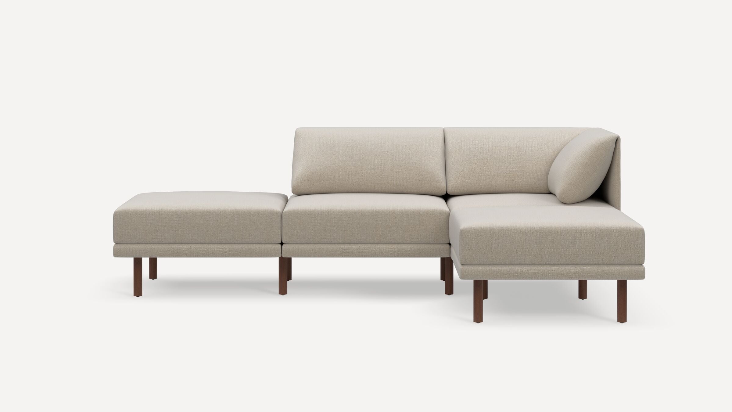 Range Plus 4-Piece Open Sectional Double Lounger