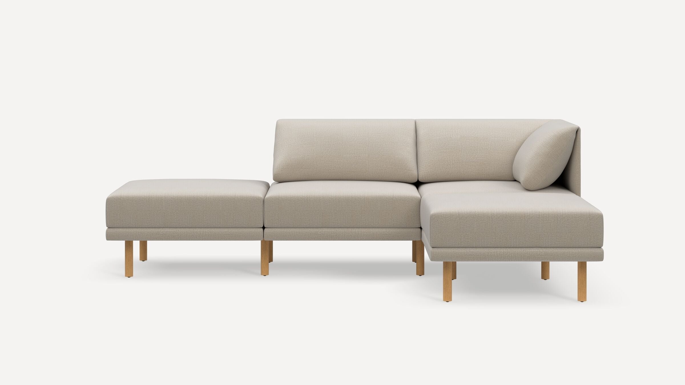 Range Plus 4-Piece Open Sectional Double Lounger