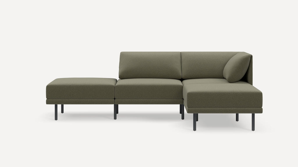 Range Plus 4-Piece Open Sectional Double Lounger