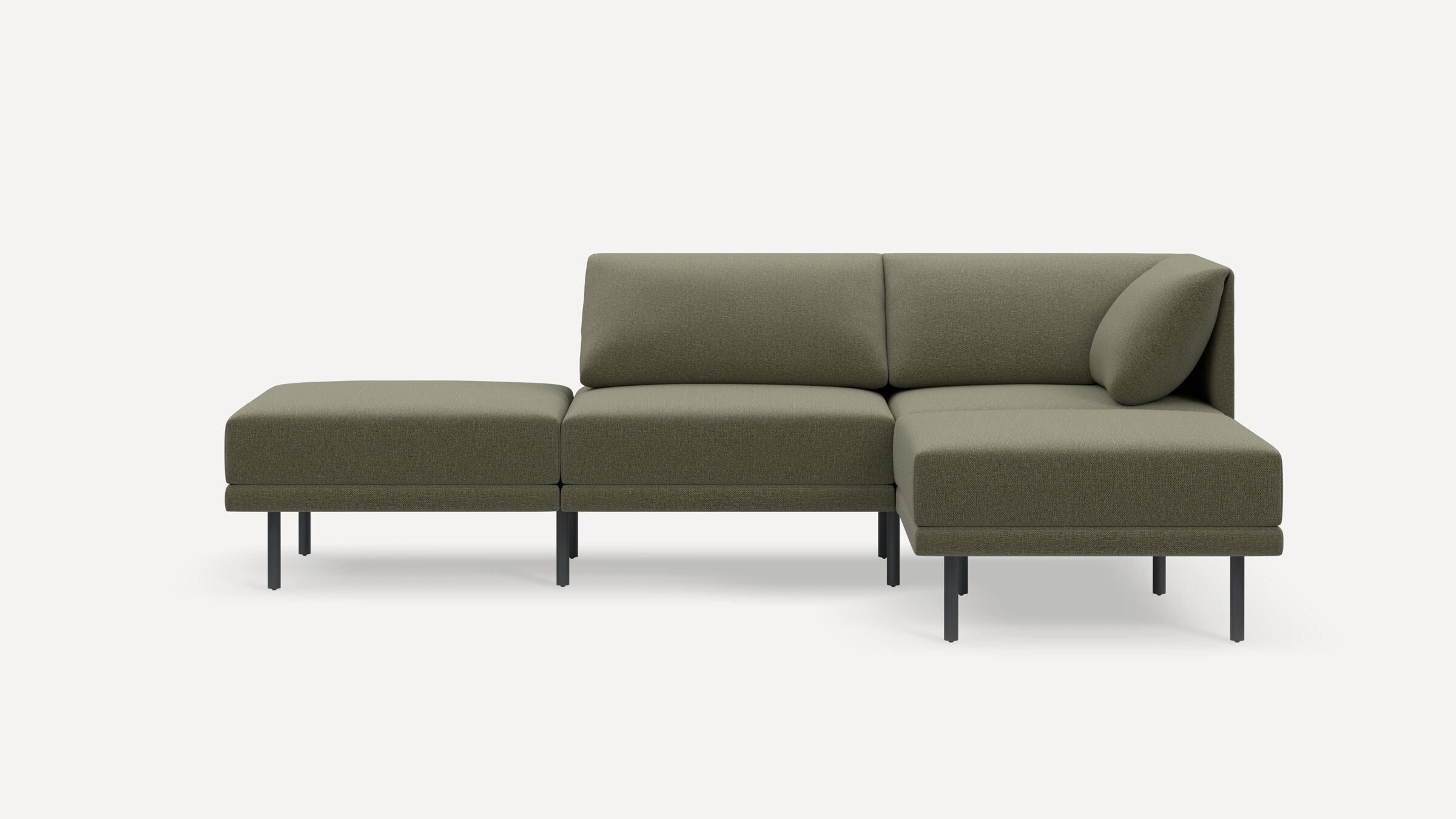 Range Plus 4-Piece Open Sectional Double Lounger