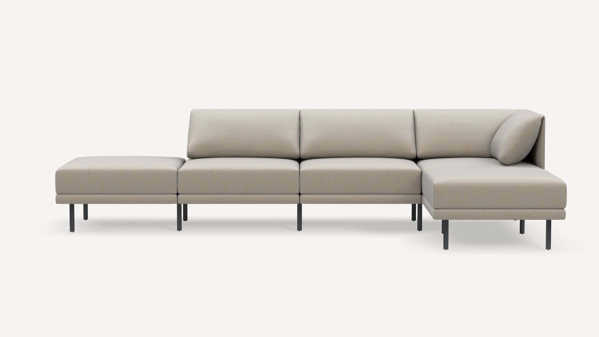 Range Plus 5-Piece Open Sectional Double Lounger
