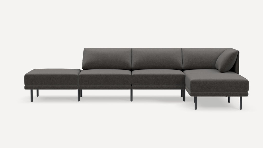Range Plus 5-Piece Open Sectional Double Lounger