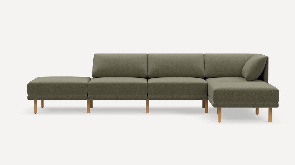 Range Plus 5-Piece Open Sectional Double Lounger