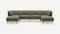 Range Plus 6-Piece Sectional Double Lounger