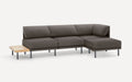Range 4-Piece One Arm Sectional Lounger with Table