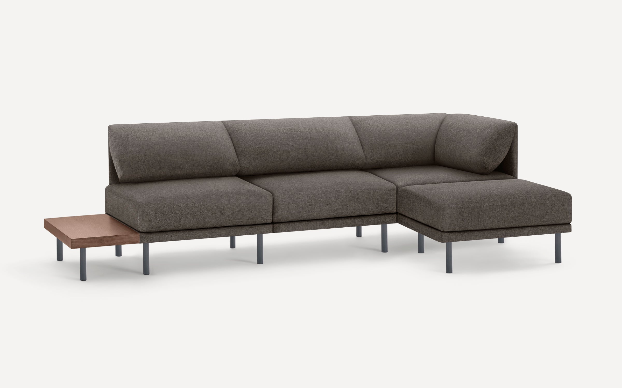 Range 4-Piece One Arm Sectional Lounger with Table