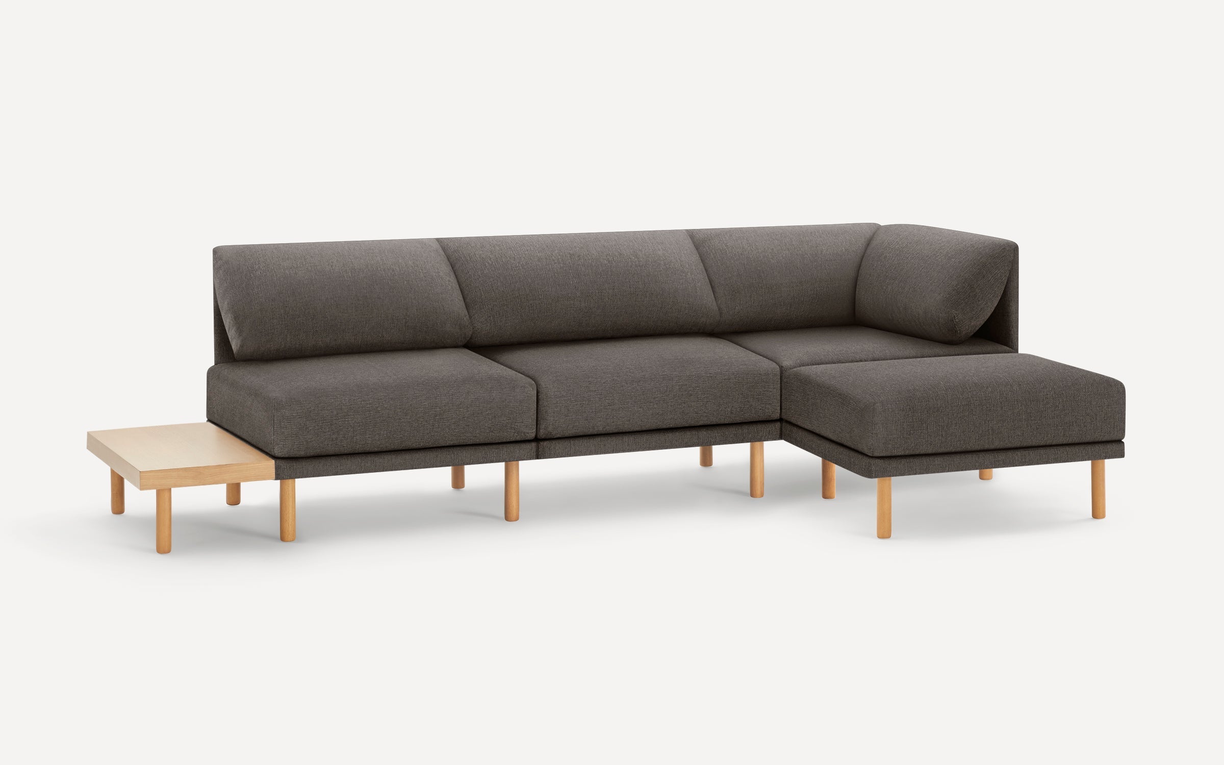 Range 4-Piece One Arm Sectional Lounger with Table