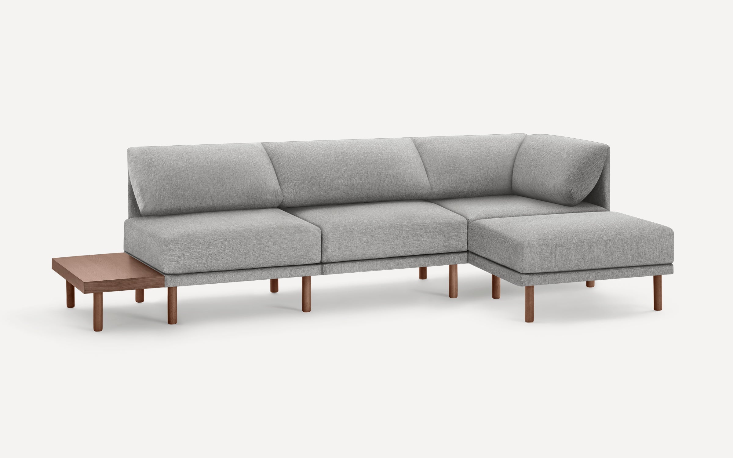 Range 4-Piece One Arm Sectional Lounger with Table