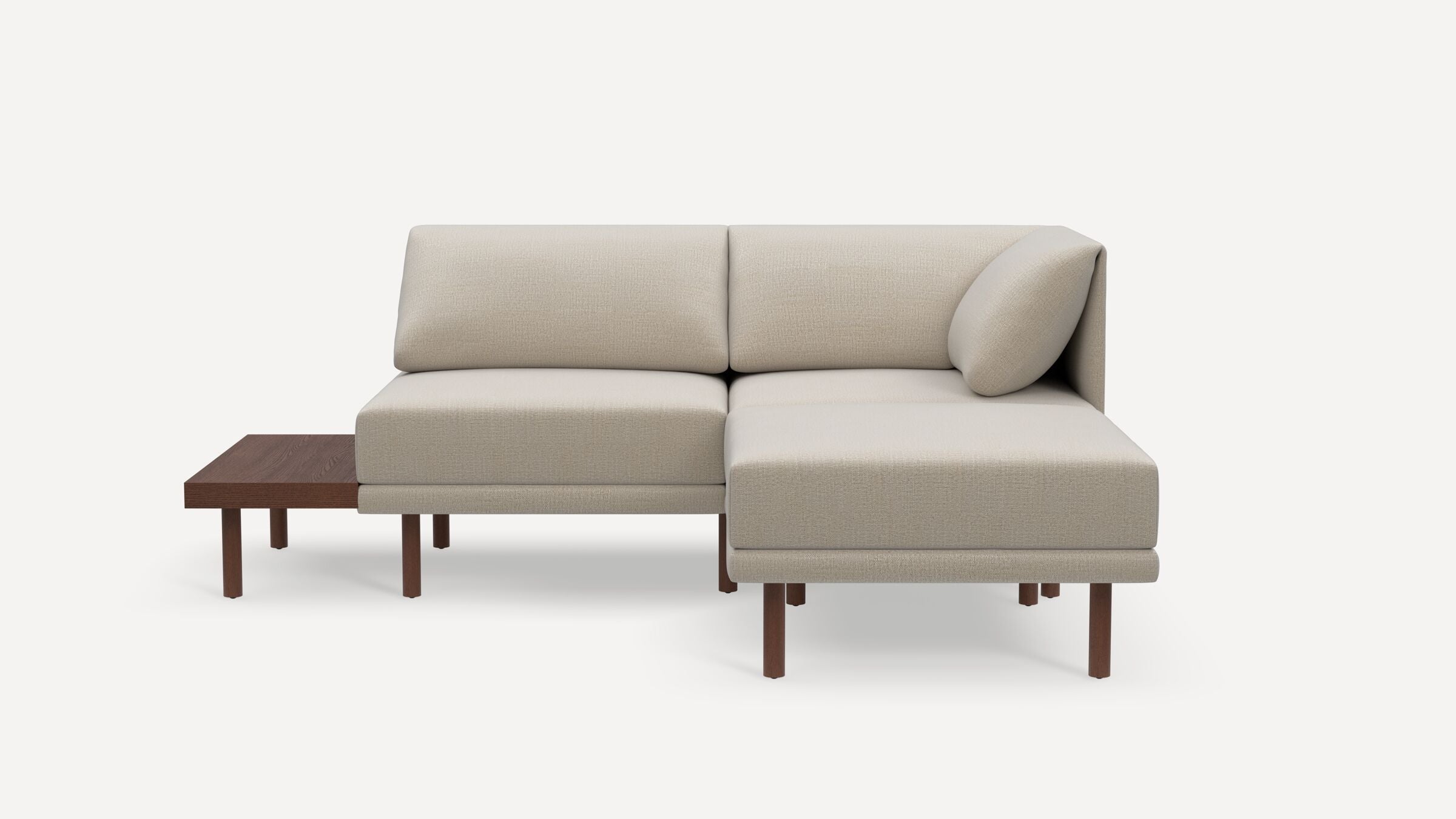 Range Plus 3-Piece One Arm Sectional Lounger with Table