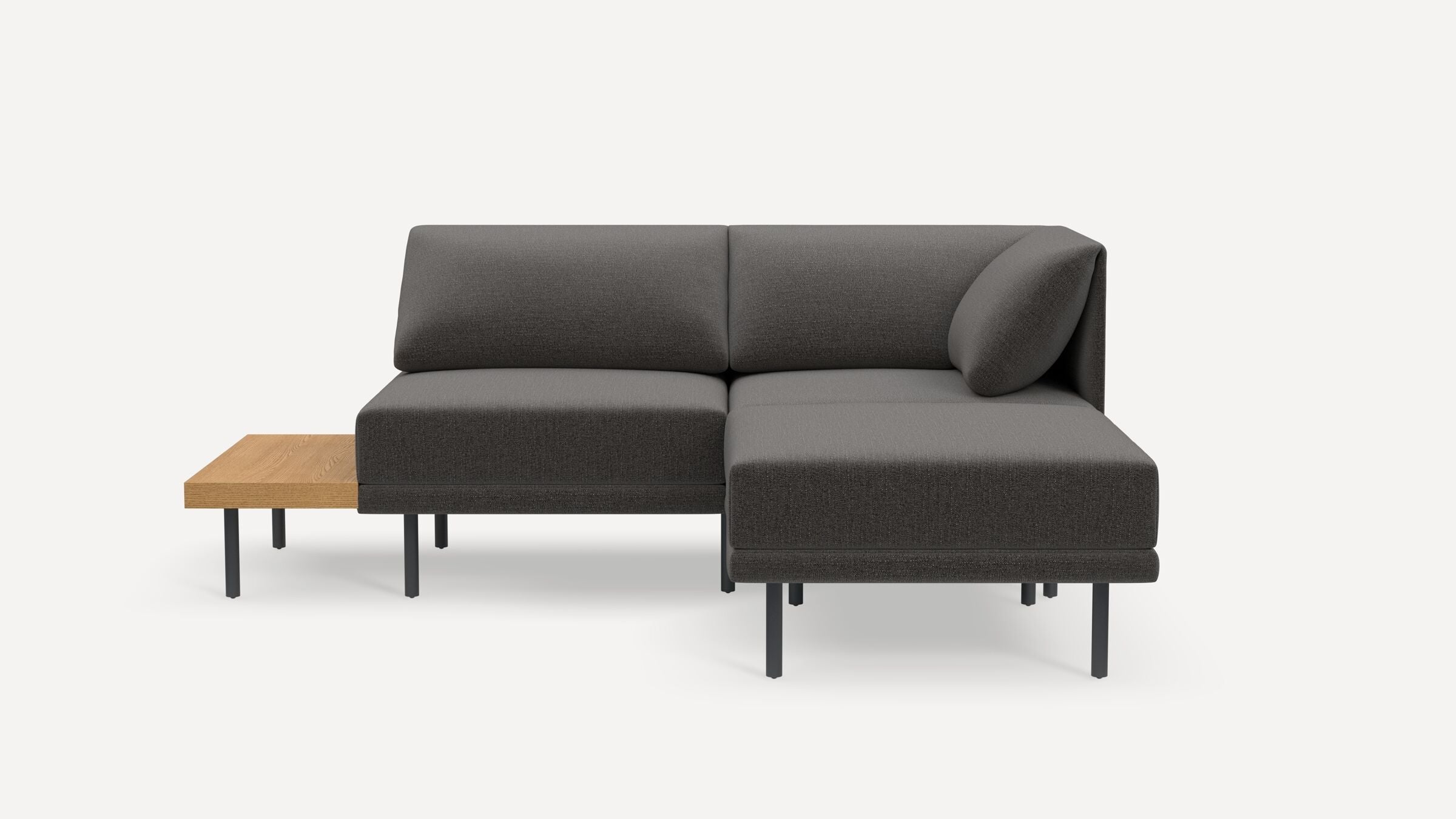 Range Plus 3-Piece One Arm Sectional Lounger with Table