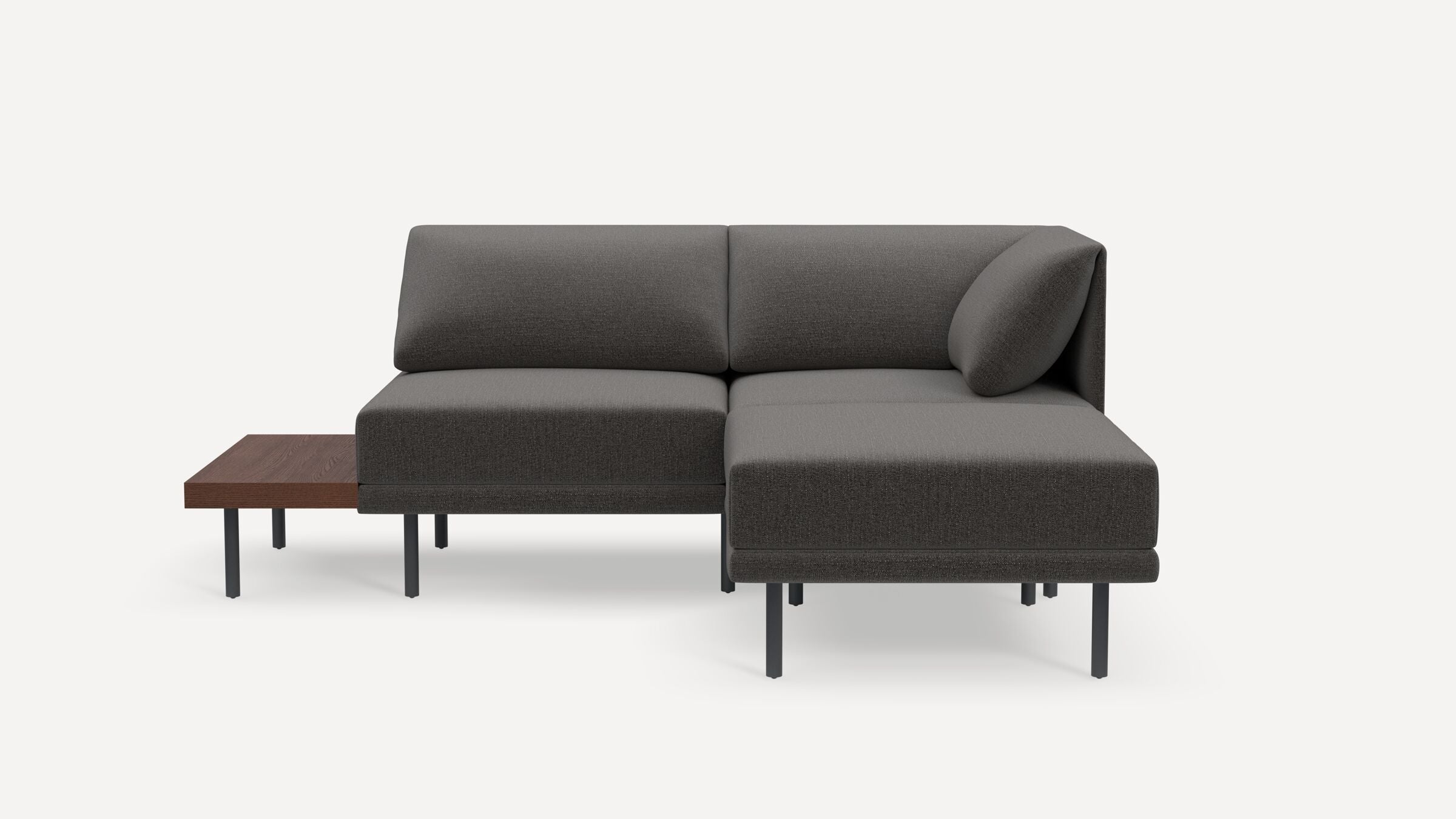 Range Plus 3-Piece One Arm Sectional Lounger with Table