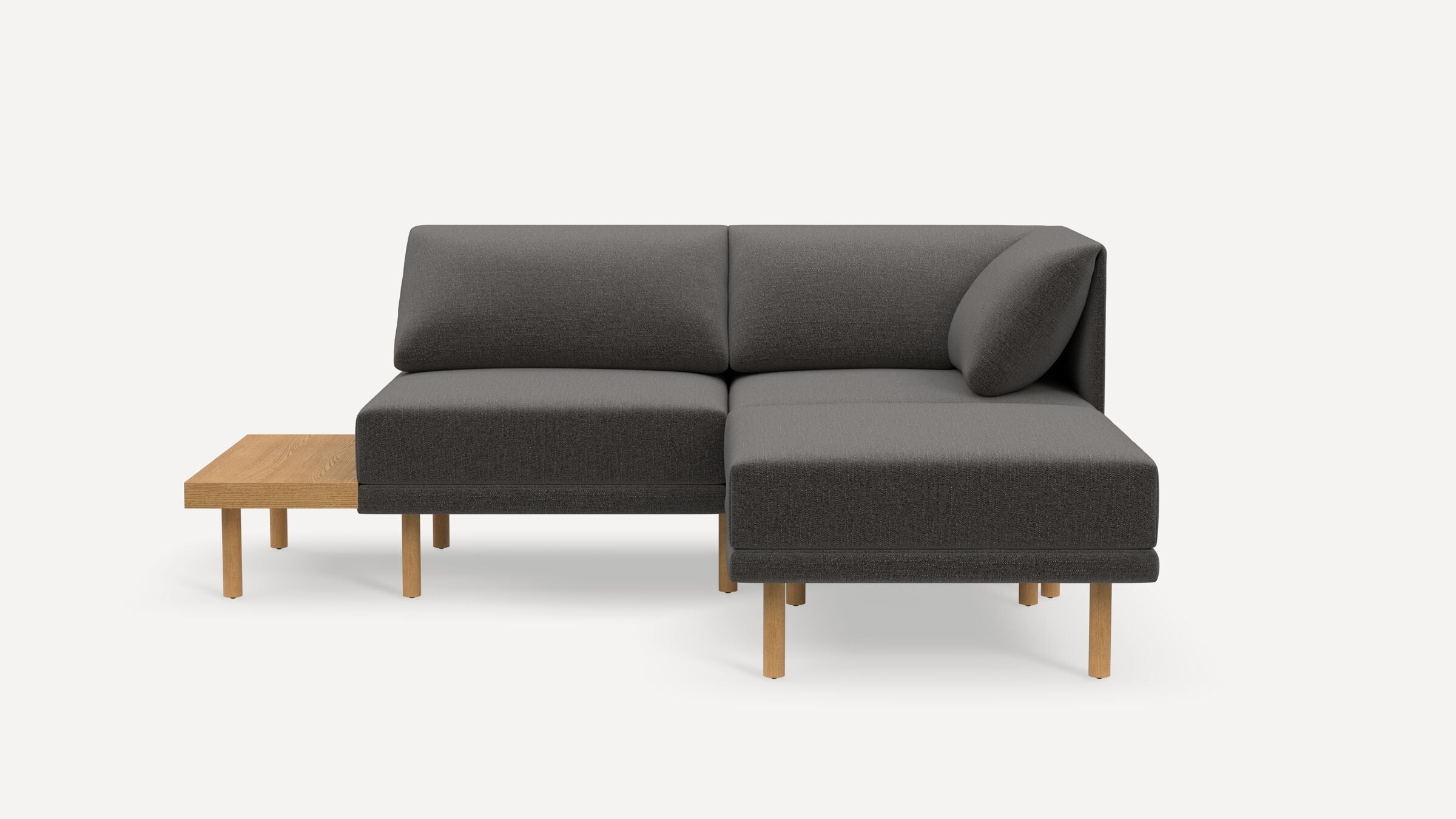 Range Plus 3-Piece One Arm Sectional Lounger with Table