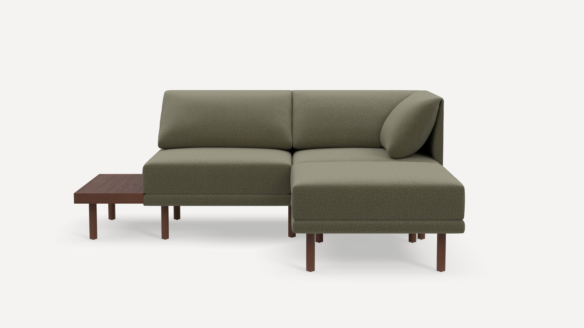 Range Plus 3-Piece One Arm Sectional Lounger with Table