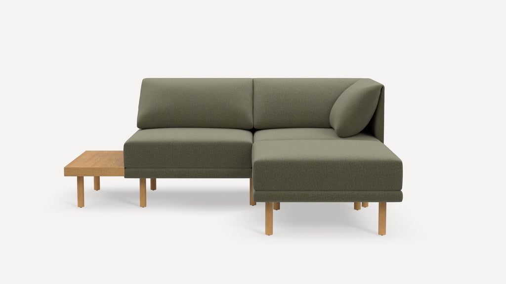 Range Plus 3-Piece One Arm Sectional Lounger with Table