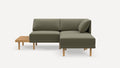Range Plus 3-Piece One Arm Sectional Lounger with Table