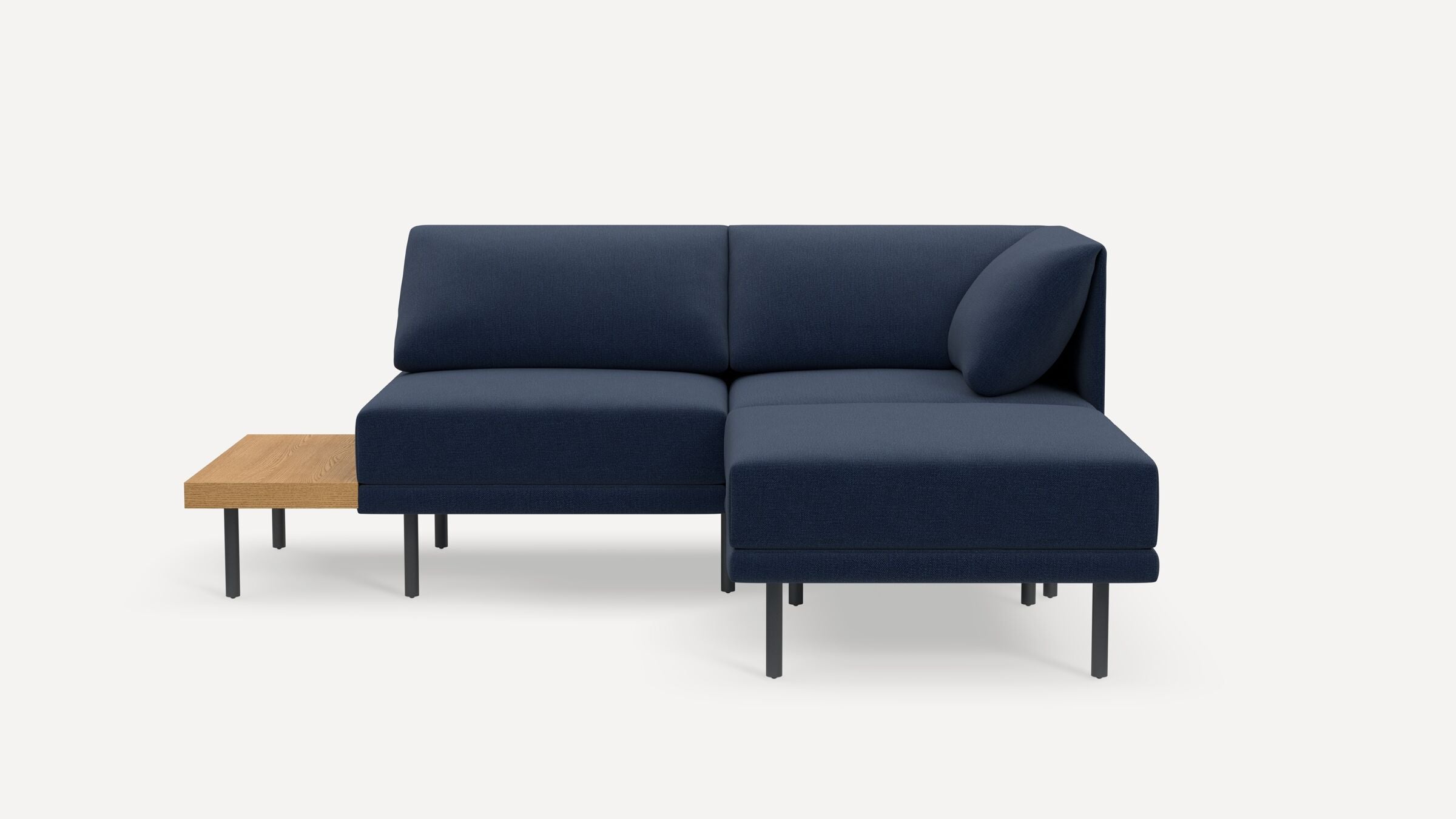 Range Plus 3-Piece One Arm Sectional Lounger with Table