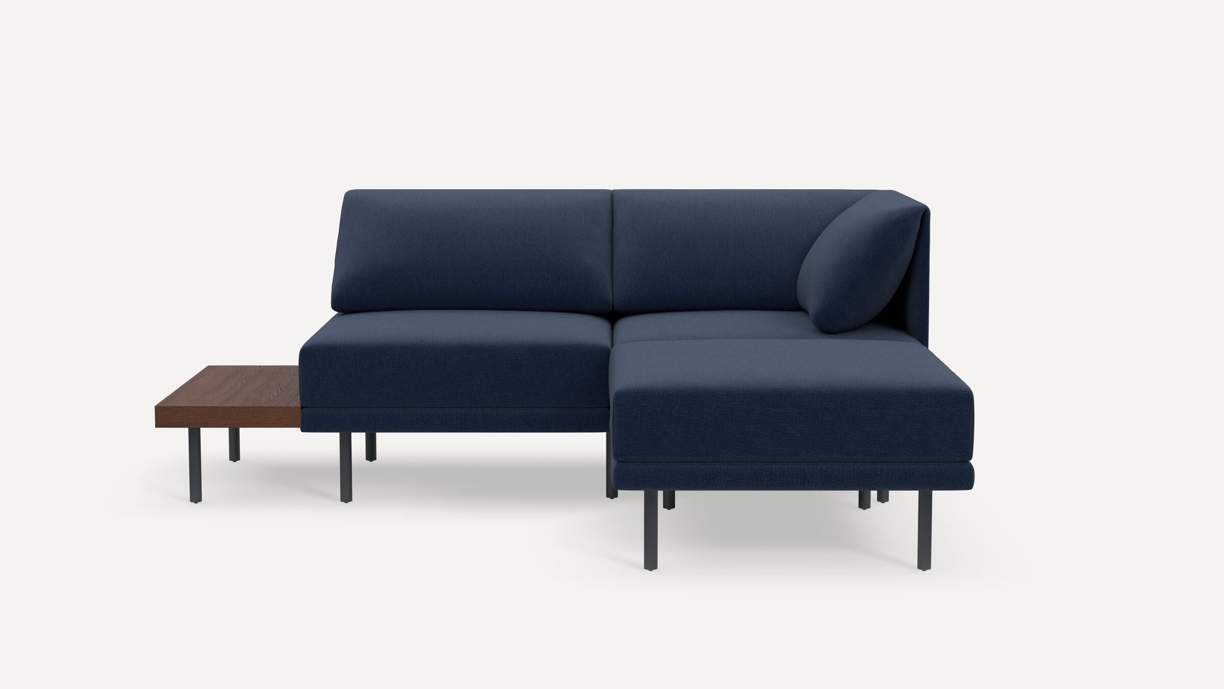 Range Plus 3-Piece One Arm Sectional Lounger with Table