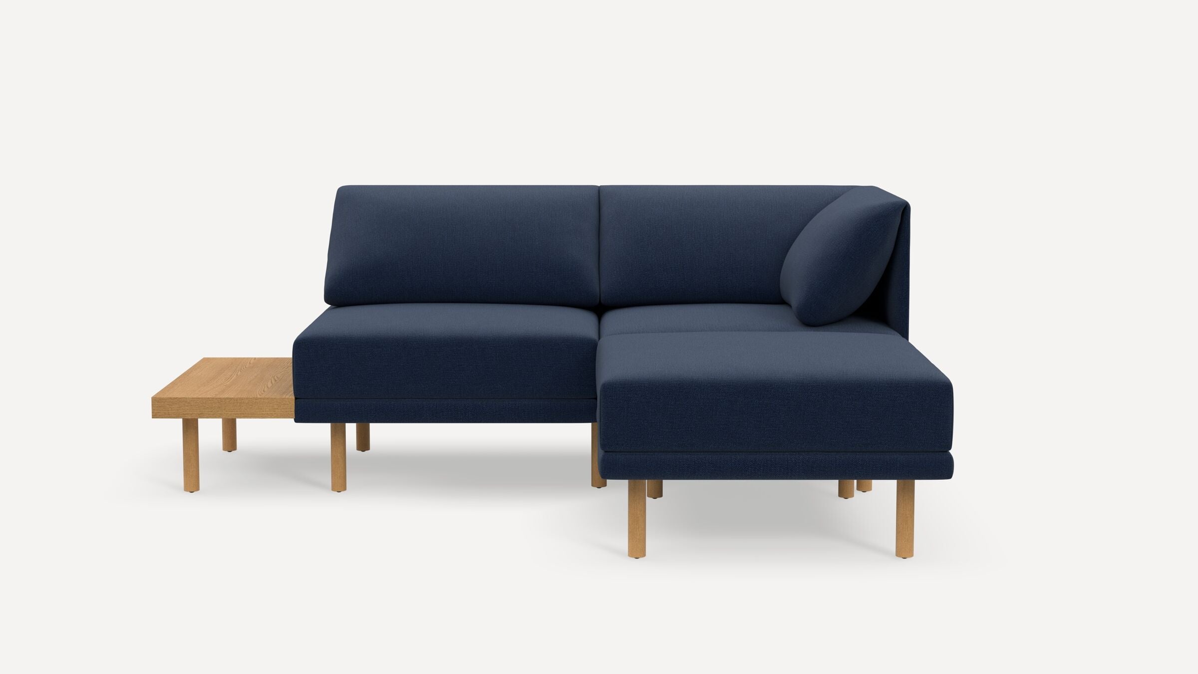 Range Plus 3-Piece One Arm Sectional Lounger with Table