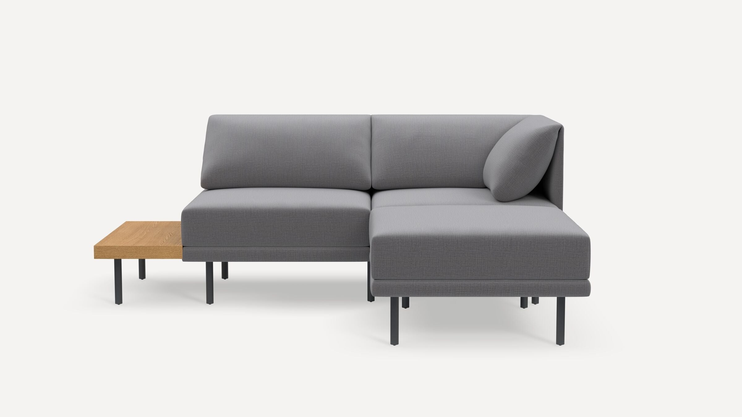 Range Plus 3-Piece One Arm Sectional Lounger with Table