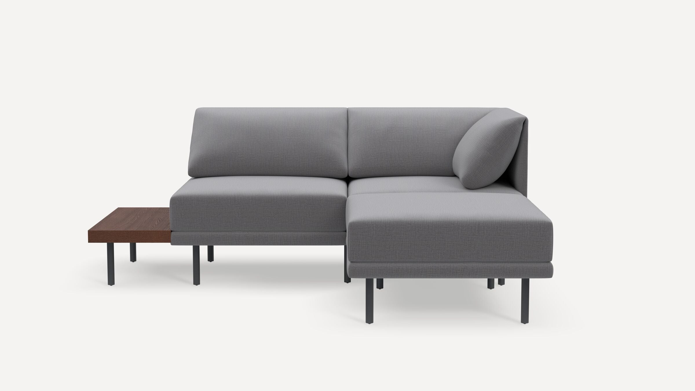 Range Plus 3-Piece One Arm Sectional Lounger with Table