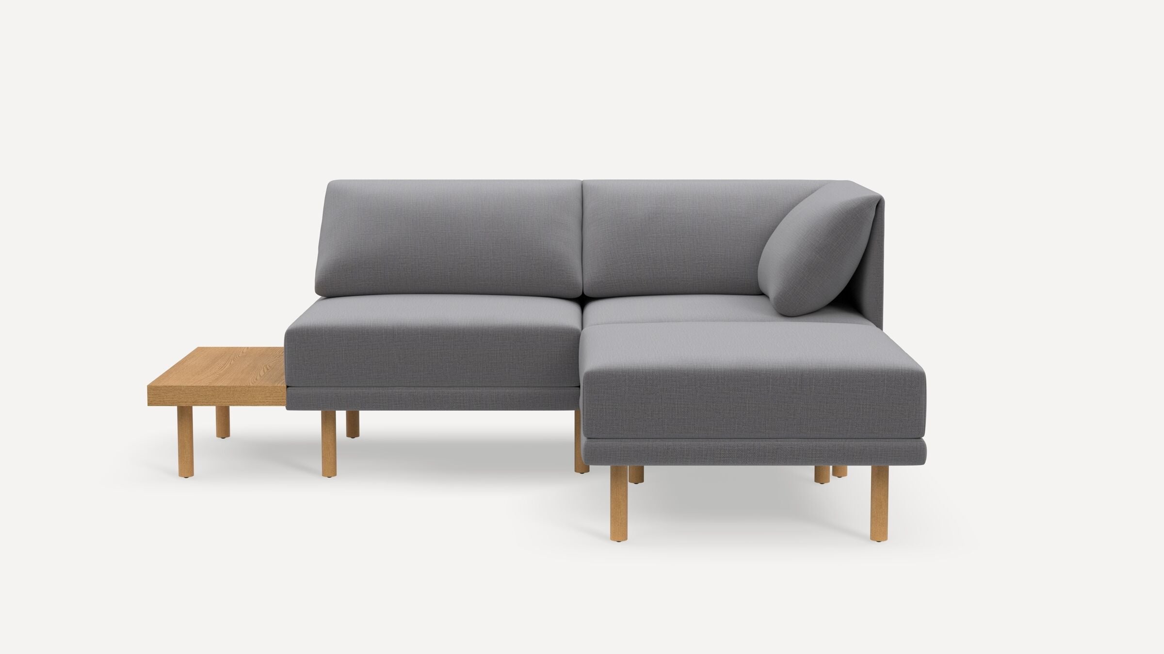 Range Plus 3-Piece One Arm Sectional Lounger with Table