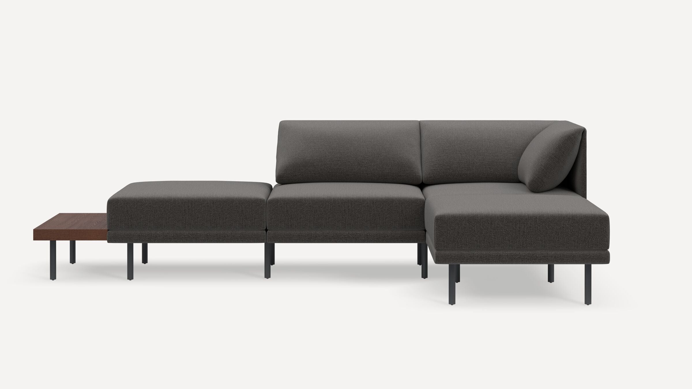 Range Plus 4-Piece Open Sectional Double Lounger with Table
