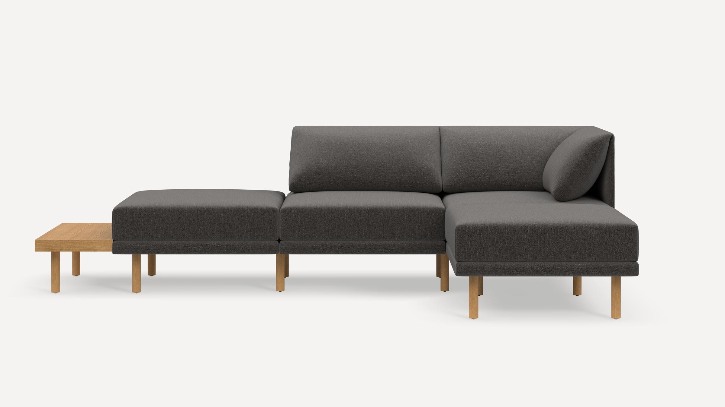 Range Plus 4-Piece Open Sectional Double Lounger with Table
