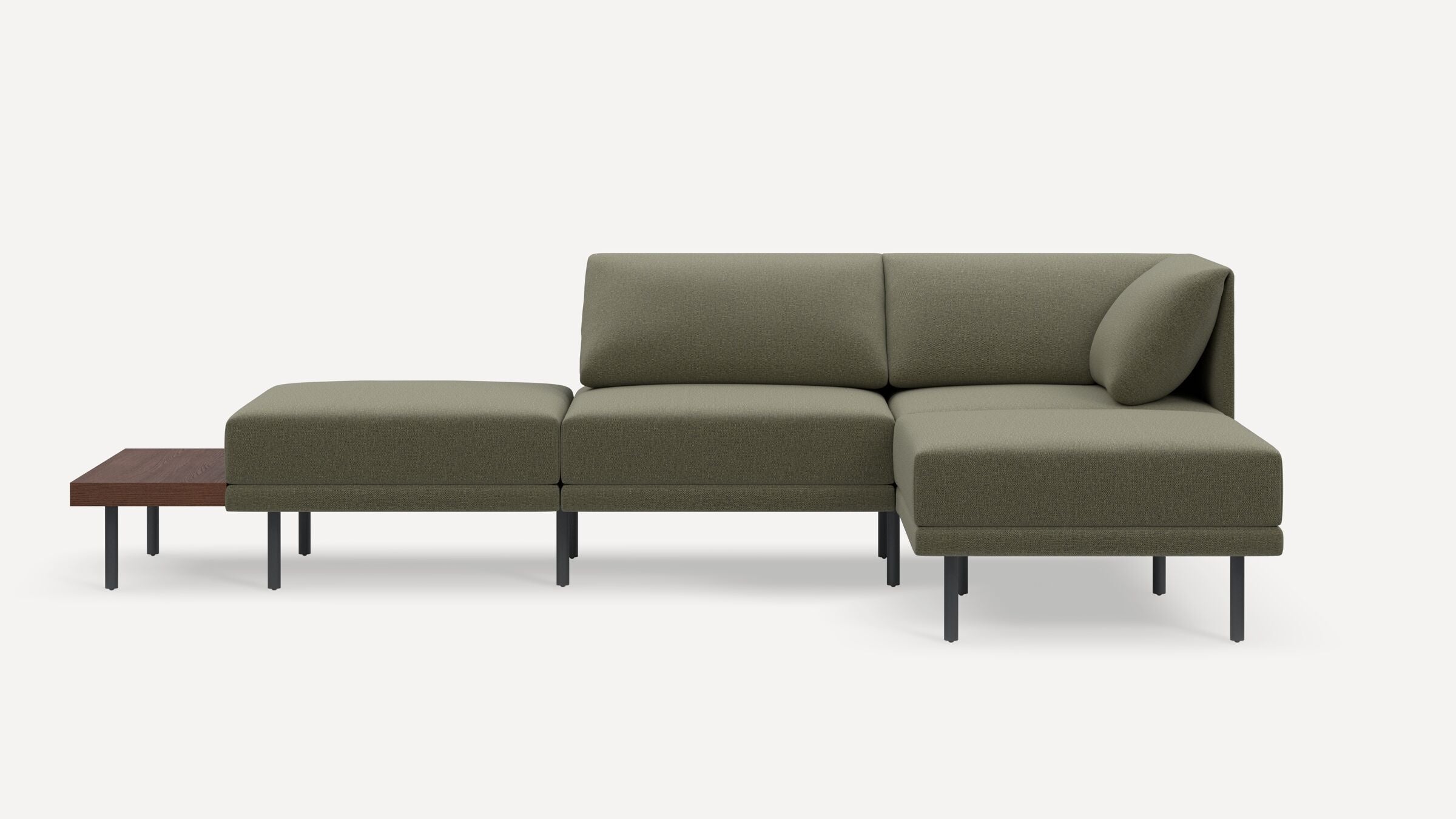Range Plus 4-Piece Open Sectional Double Lounger with Table