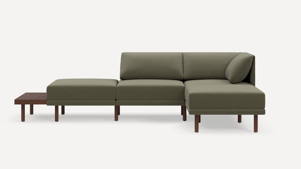 Range Plus 4-Piece Open Sectional Double Lounger with Table