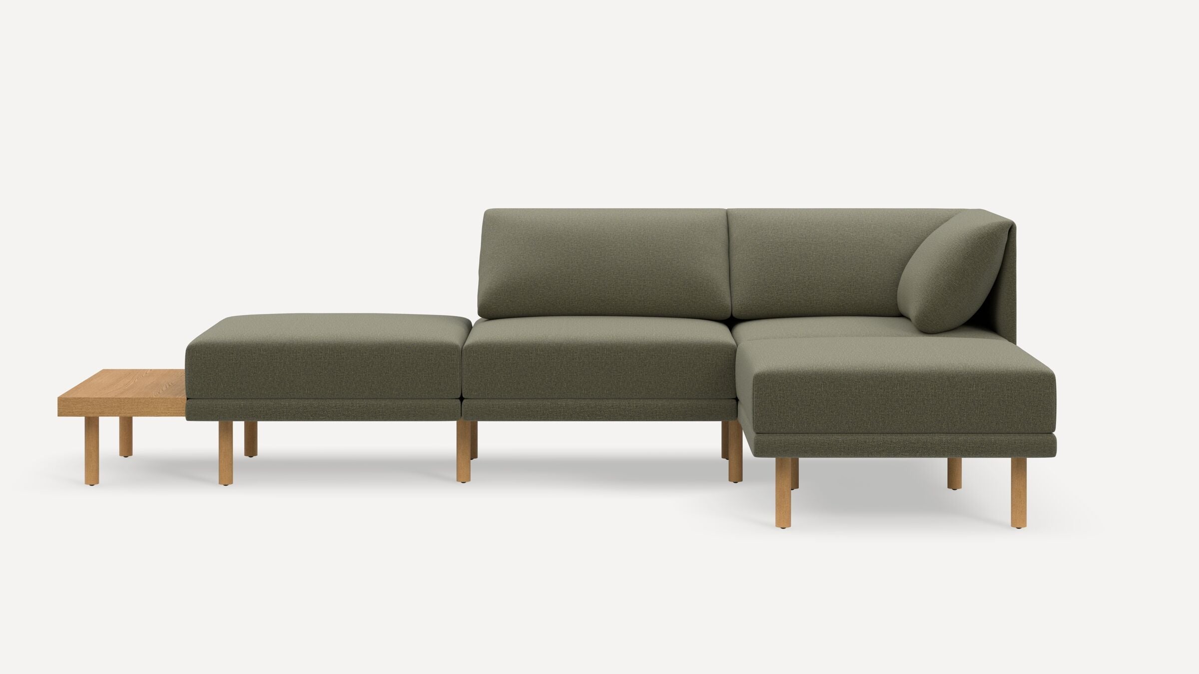 Range Plus 4-Piece Open Sectional Double Lounger with Table