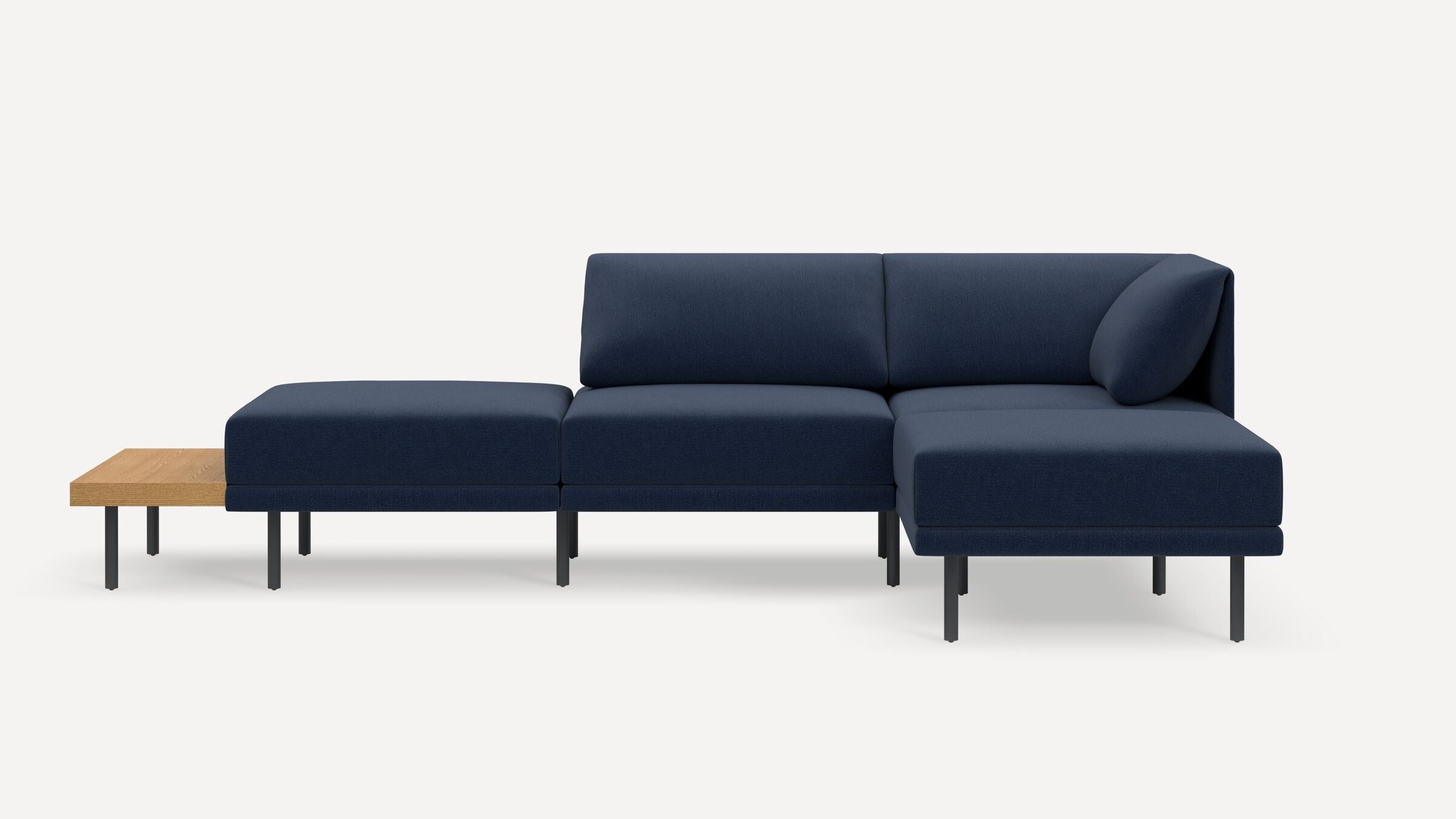 Range Plus 4-Piece Open Sectional Double Lounger with Table