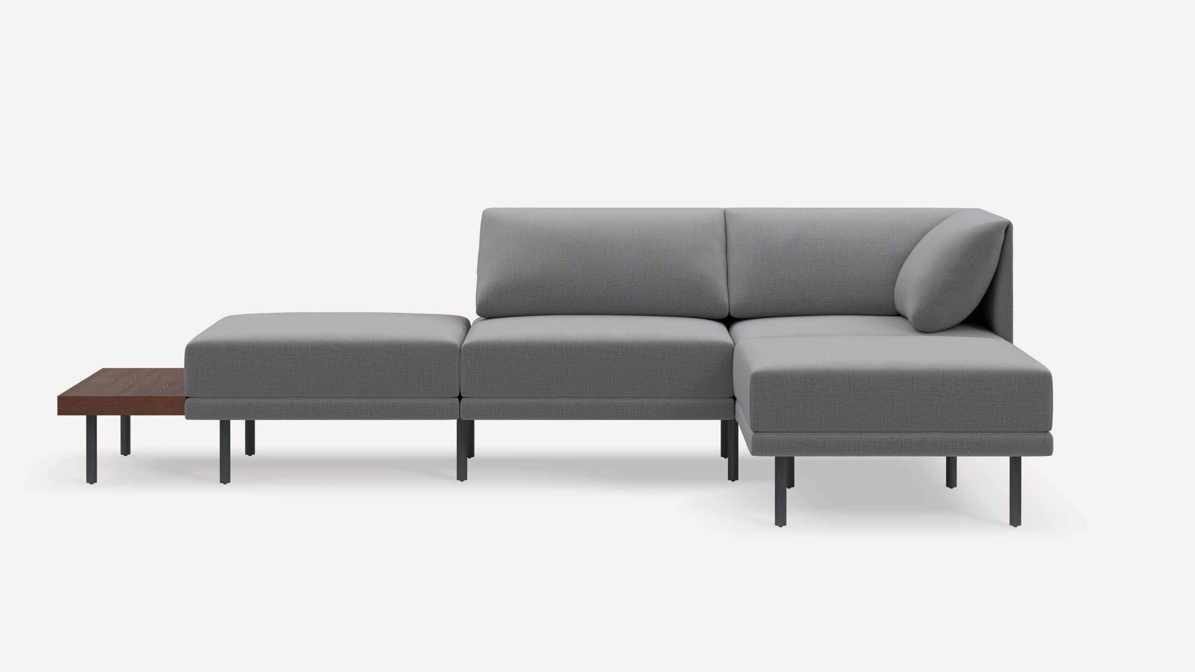 Range Plus 4-Piece Open Sectional Double Lounger with Table
