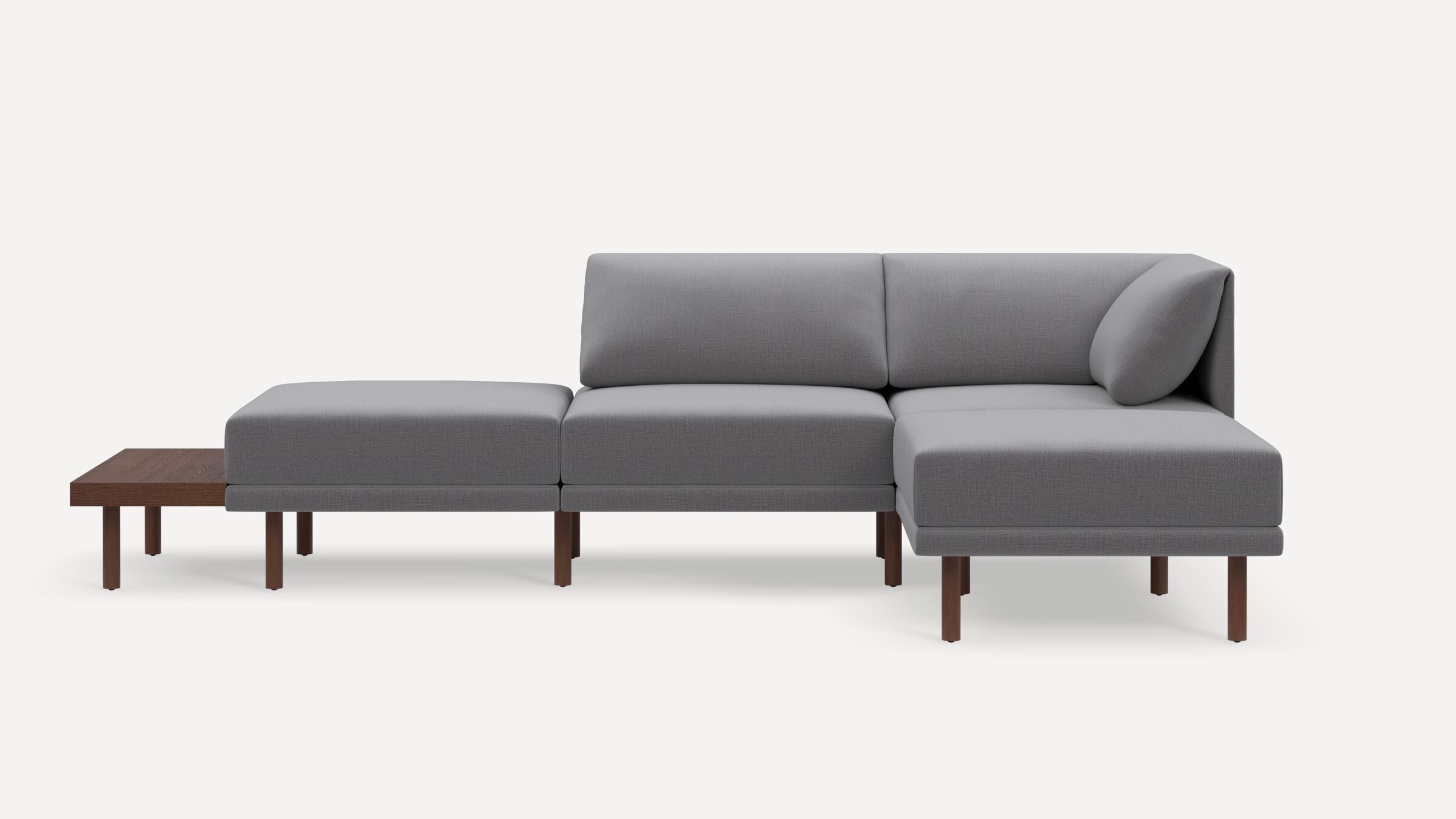 Range Plus 4-Piece Open Sectional Double Lounger with Table