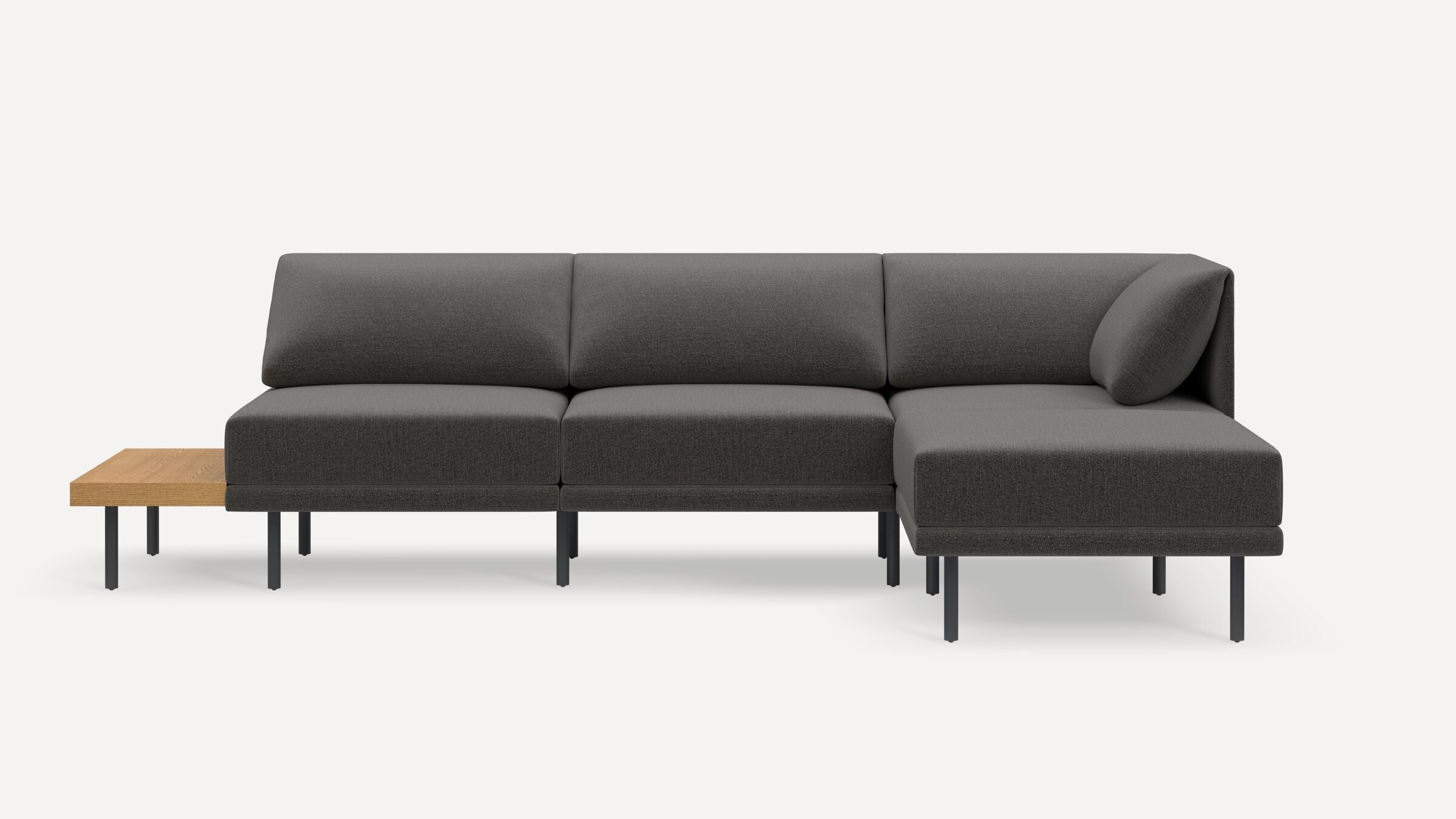 Range Plus 4-Piece One Arm Sectional Lounger with Table